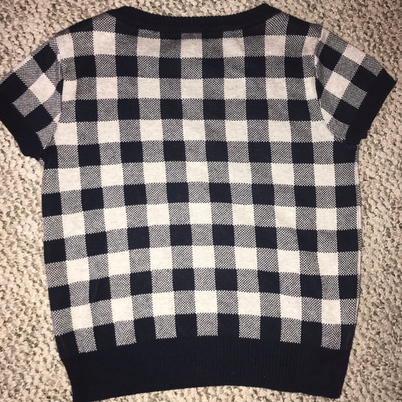 Topshop Knit Checkered Top - Picture 5 of 5